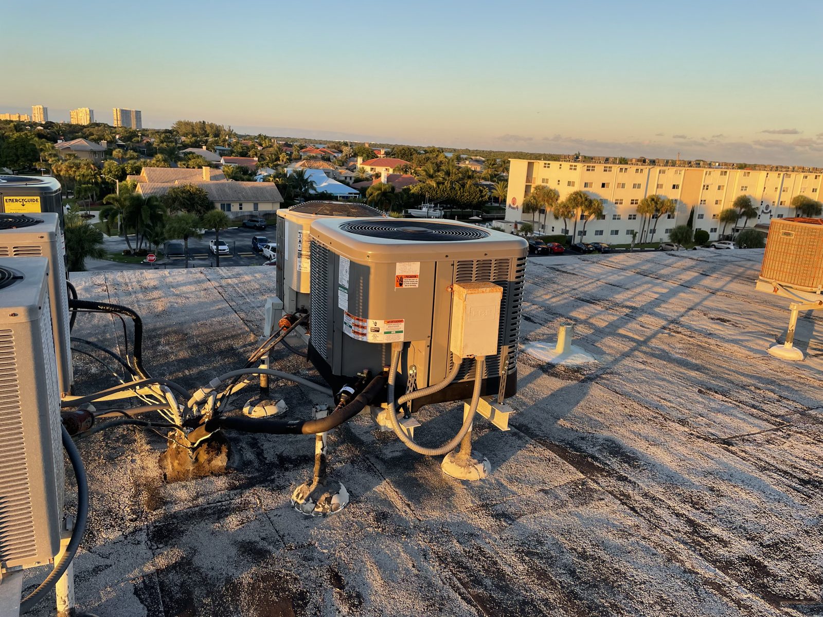 Crane lift HVAC